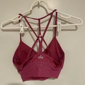Alo lavish raspberry sorbet bra